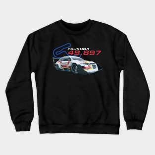 FIRE ANDO Escort Racing team tIME Attack record Tsukuba Mitsubishi Lancer Evolution IX Crewneck Sweatshirt